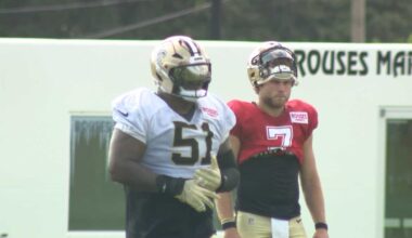 Saints’ Cesar Ruiz becomes a first-time dad