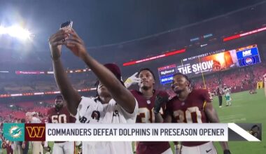 Commanders defeat Dolphins in preseason opener: All Ears with JP Finlay – NBC4 Washington