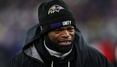 Lamar Jackson spotted 'spiking helmet to the ground' at Ravens' training camp