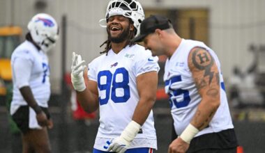 Bills camp observations: Positive T.J. Sanders developments, Maxwell Hairston ramps up