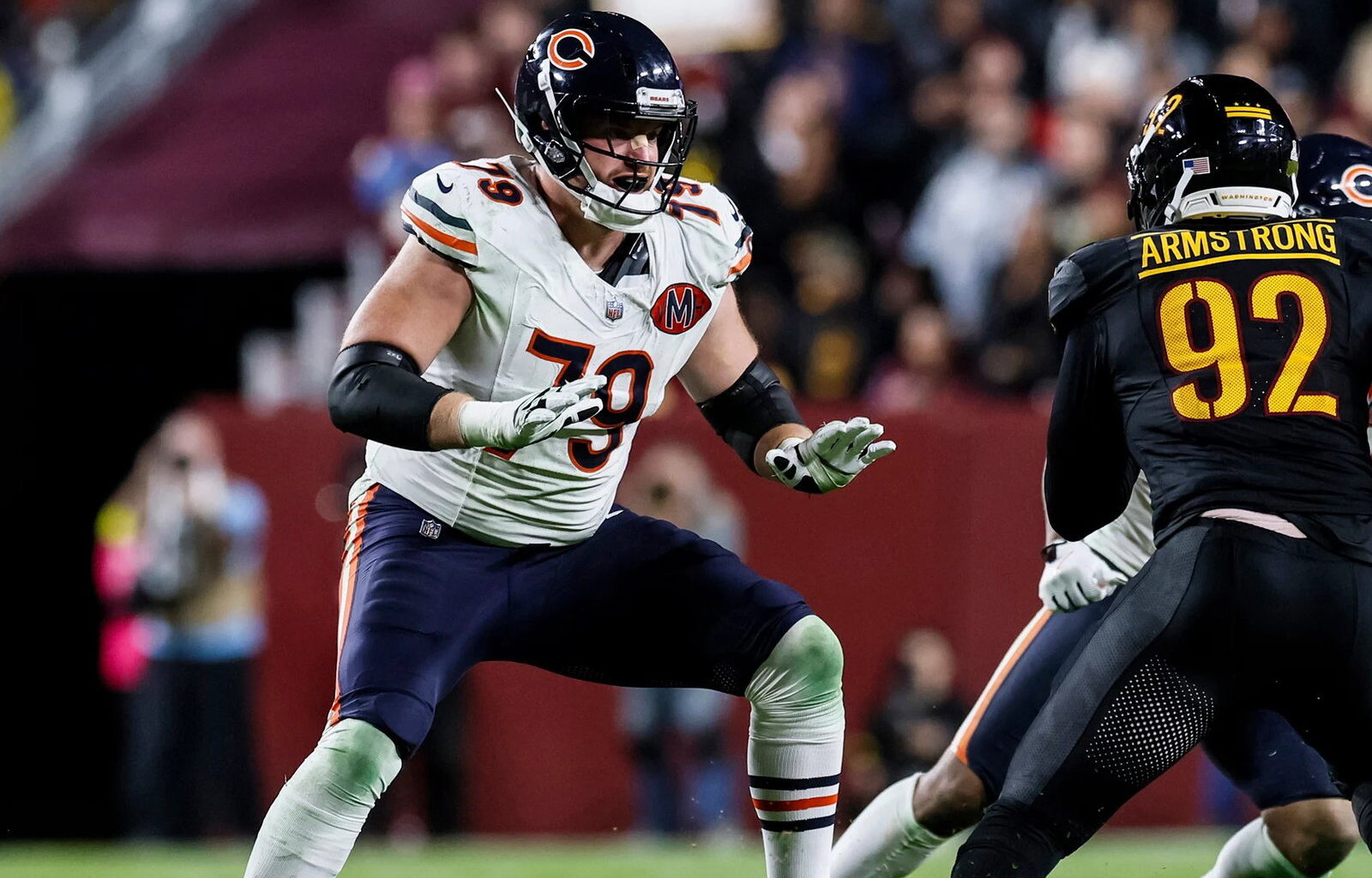 Ben Johnson 'encouraged' by Canadian blocker Theo Benedet's progress with Chicago Bears