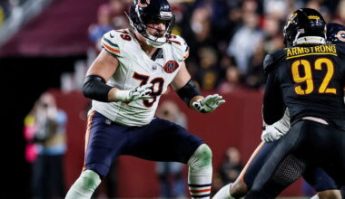 Ben Johnson 'encouraged' by Canadian blocker Theo Benedet's progress with Chicago Bears