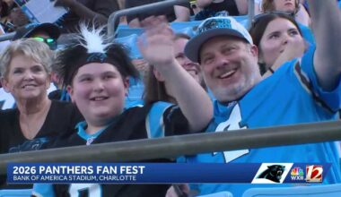 Panthers fans gather for 2026 Fan Fest at Bank of America Stadium