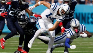 Colts receiving corps faces uncertainty as depth concerns linger during indoor practice