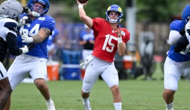 Rams’ Ty Simpson under pressure to perform well in his preseason debut