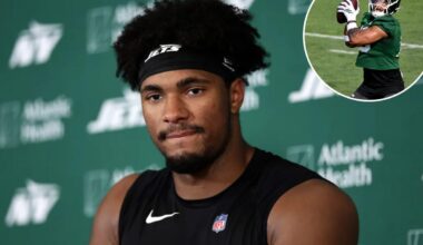 Promising rookie Kenyon Sadiq has setback in early Jets injury blow