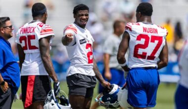 Deonte Banks finds himself in Giants training camp starting battle