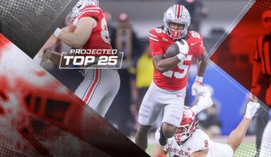 Tomorrow's Top 25 Today: Big Ten takeover in the top five in new college football rankings
