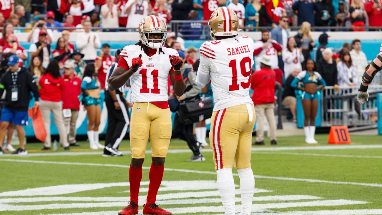 What's next for 49ers receivers Aiyuk, Deebo and Pearsall?