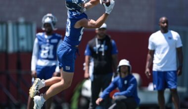 NY Giants’ Dalen Cambre caught John Harbaugh’s eye by catching everything else