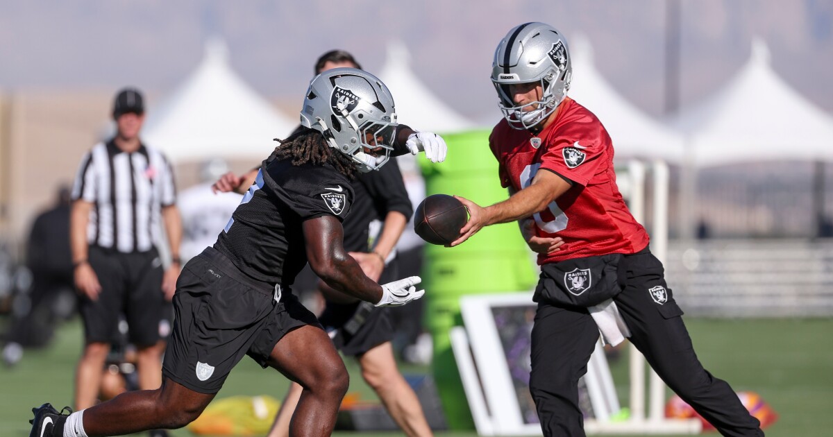 Jeanty hopes to return to form that made him Raiders' first-round pick last year