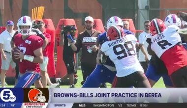 Training Camp Day 17: What we saw in the Browns-Bills joint practice session