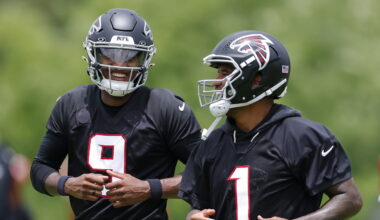 Falcons ' QB depth chart has Tua Tagovailoa as starter, Michael Penix Jr. omitted as "injured player"