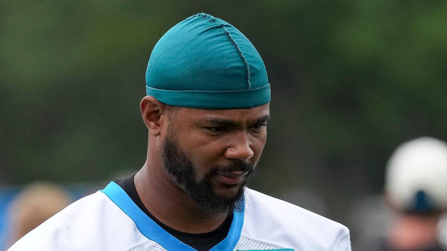 Carolina Panthers tight end Ja'Tavion Sanders