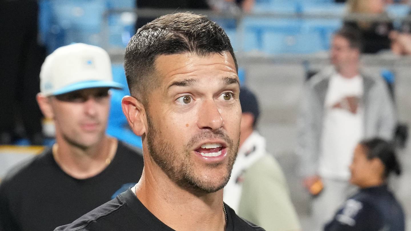Carolina Panthers head coach Dave Canales