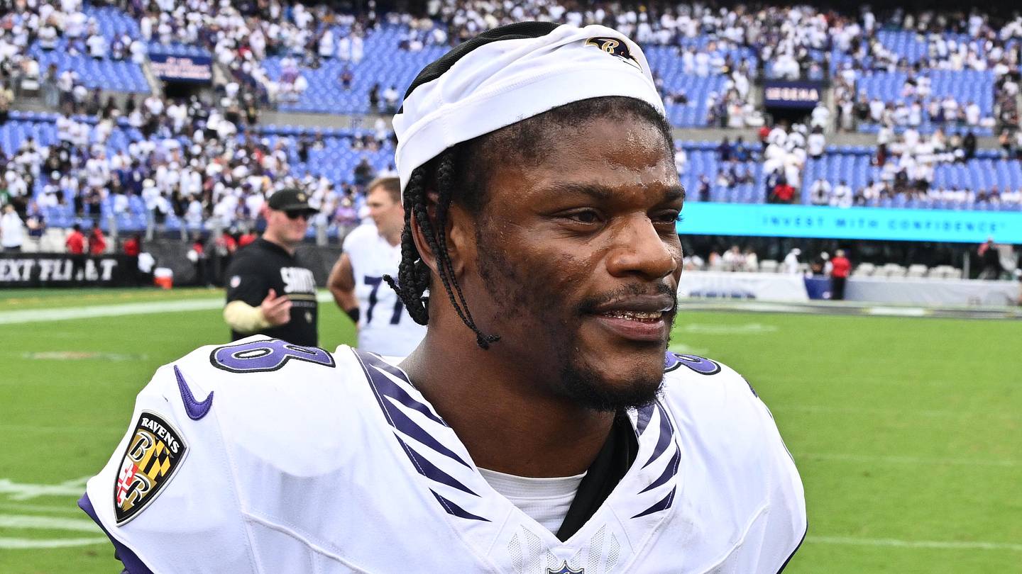 Baltimore Ravens quarterback Lamar Jackson
