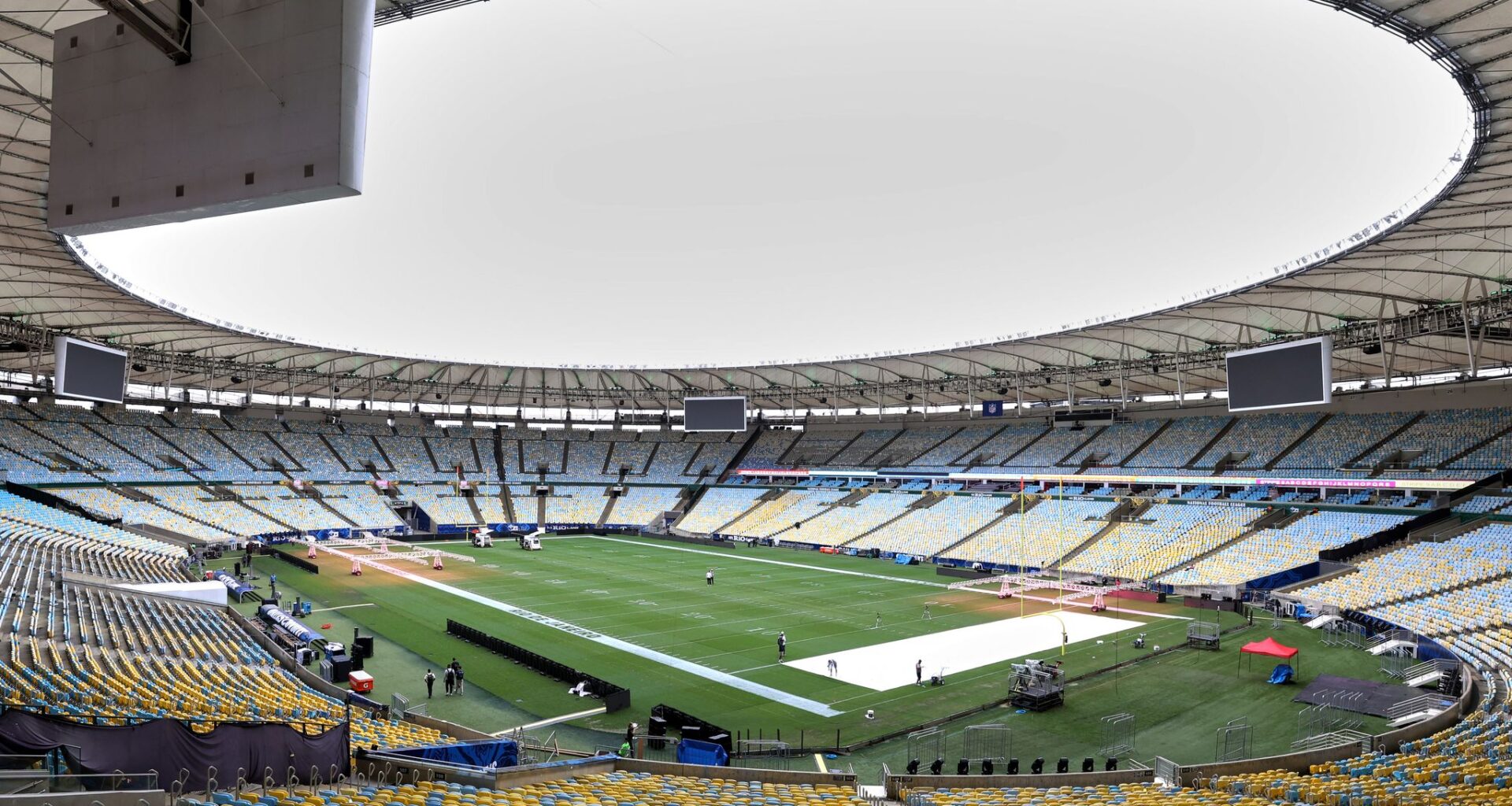 Maracana Stadium turf still being trimmed ahead of Cowboys-Ravens as Rio gears up for 1st NFL game