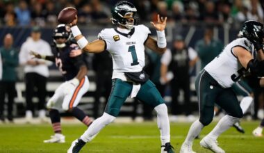 Jalen Hurts wants the Eagles to learn from their mistakes in a loss to the Bears