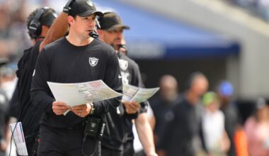 Las Vegas Raiders head coach Klint Kubiak