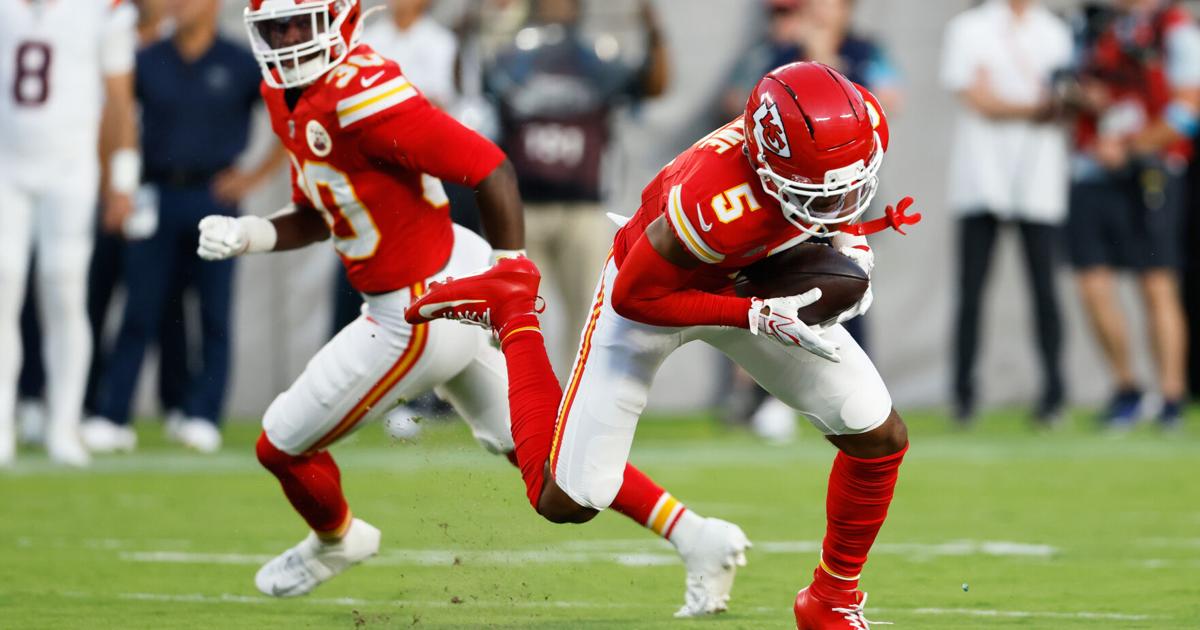 Chiefs first-round pick Mansoor Delane hurts shoulder early, questionable to return vs. Broncos | NFL