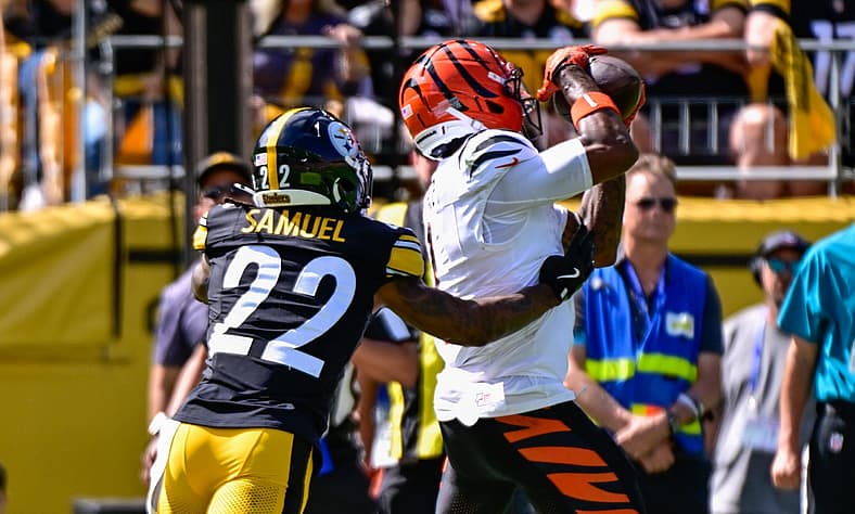 Pittsburgh Steelers Asante Samuel Jr. Cincinnati Bengals