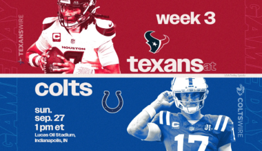 Texans vs. Colts Week 3 live updates: Start time, highlights, TV channel