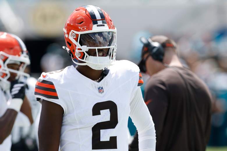 Shedeur Sanders could only watch for the Browns on Sunday.