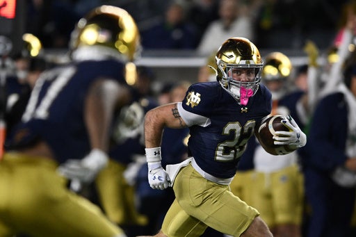 RB Aneyas Williams ready to make long-awaited 1st college start as No. 4 Notre Dame faces Wisconsin