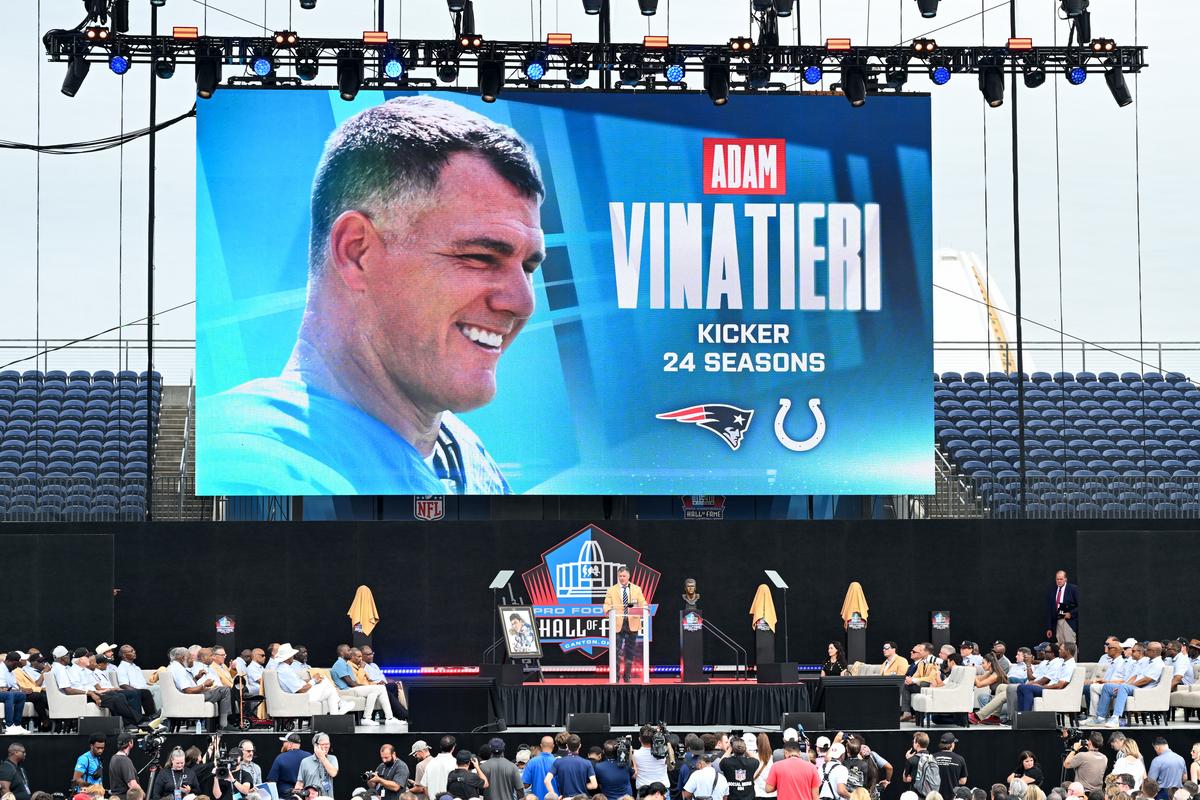 New England Patriots Legend Vinatieri Kicks Epic World Record