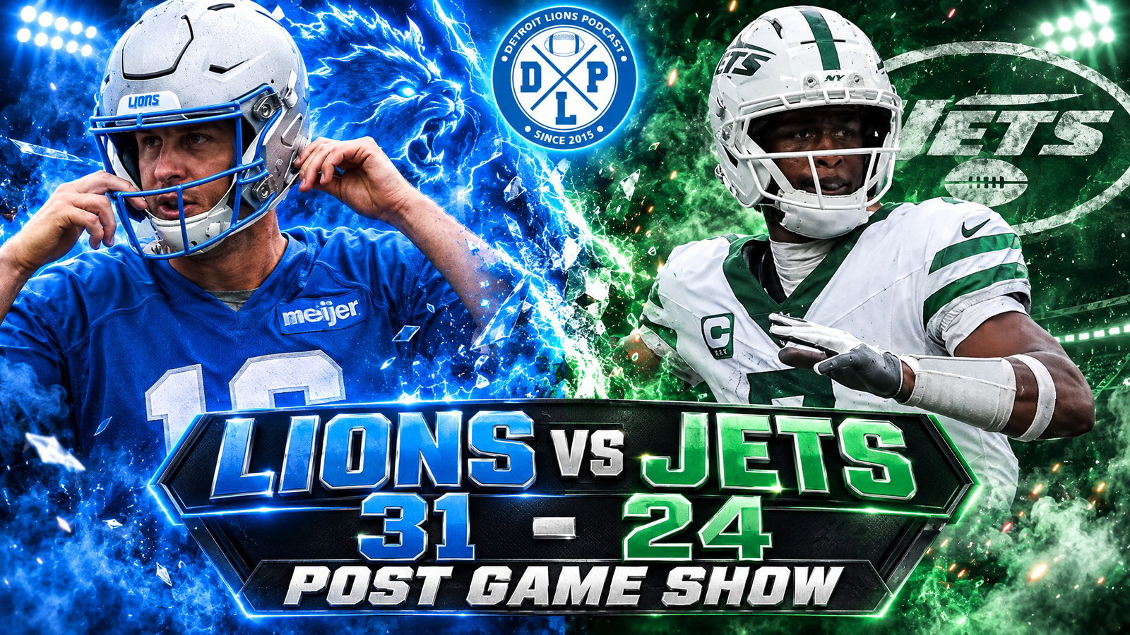 Detroit Lions vs New York Jets Post Game Show - Detroit Lions Podcast Reacts
