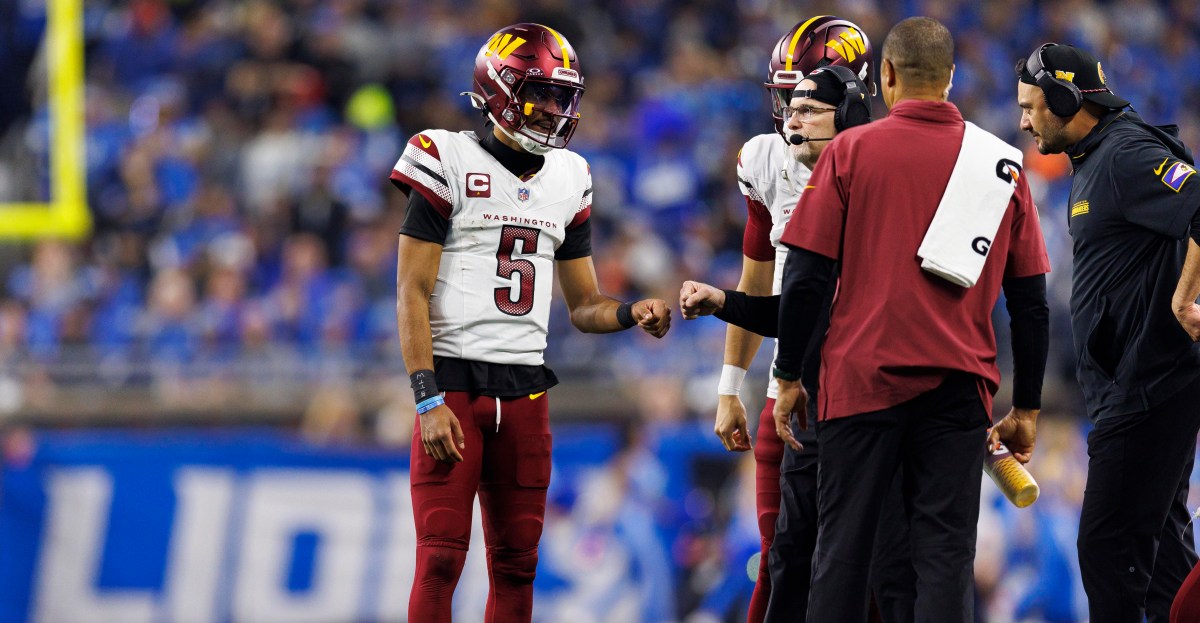 Dan Quinn: Jayden Daniels not ruled out, wearing brace rest of season