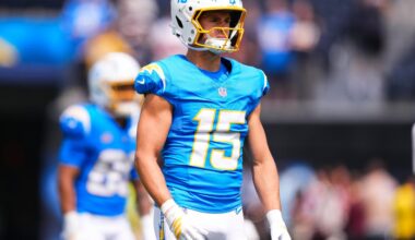 Chargers Injury Report Week 2: Ladd McConkey sits out Wednesday’s practice