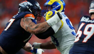 Broncos guard Quinn Meinerz drug-tested after dominating Rams DL Aaron Donald