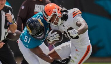 Browns commit 11 penalties, turned it over twice, Jaguars sacked Deshaun Watson 5 times