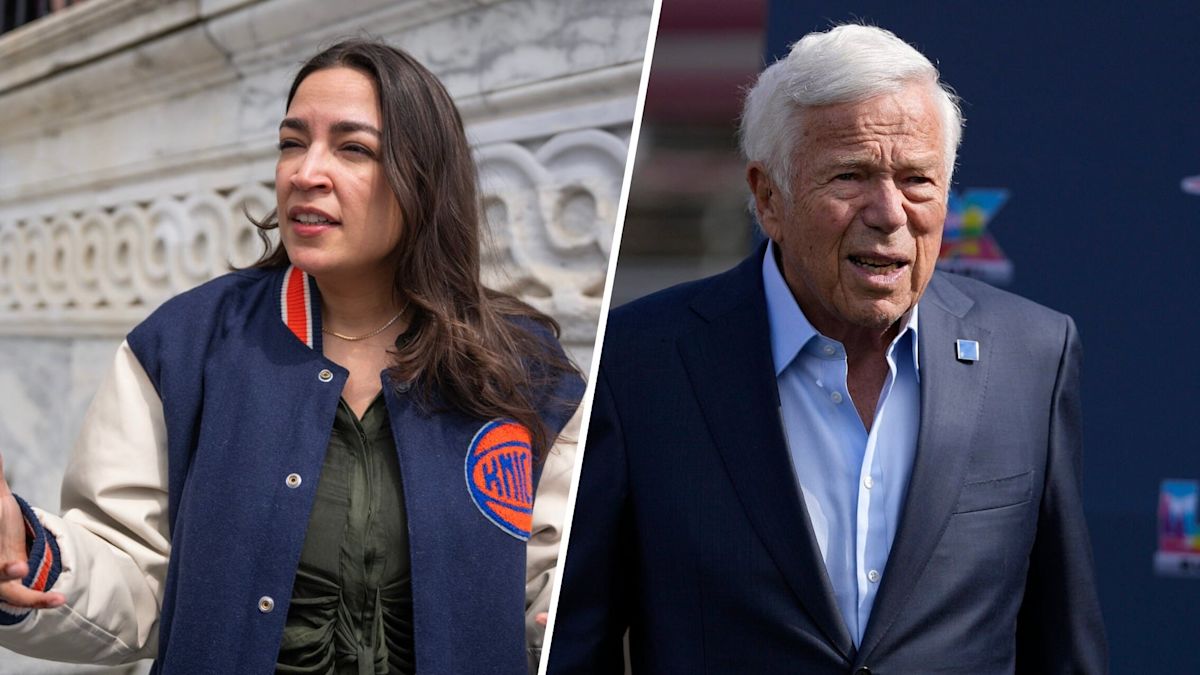 AOC calls out New England Patriots owner Robert Kraft and NFL owners over Macklemore controversy