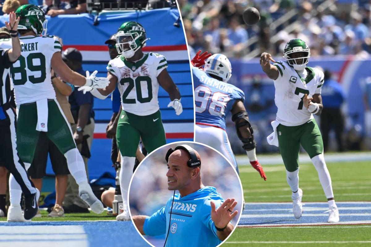 Jets, Geno Smith make easy work of Robert Saleh's Titans in Week 1