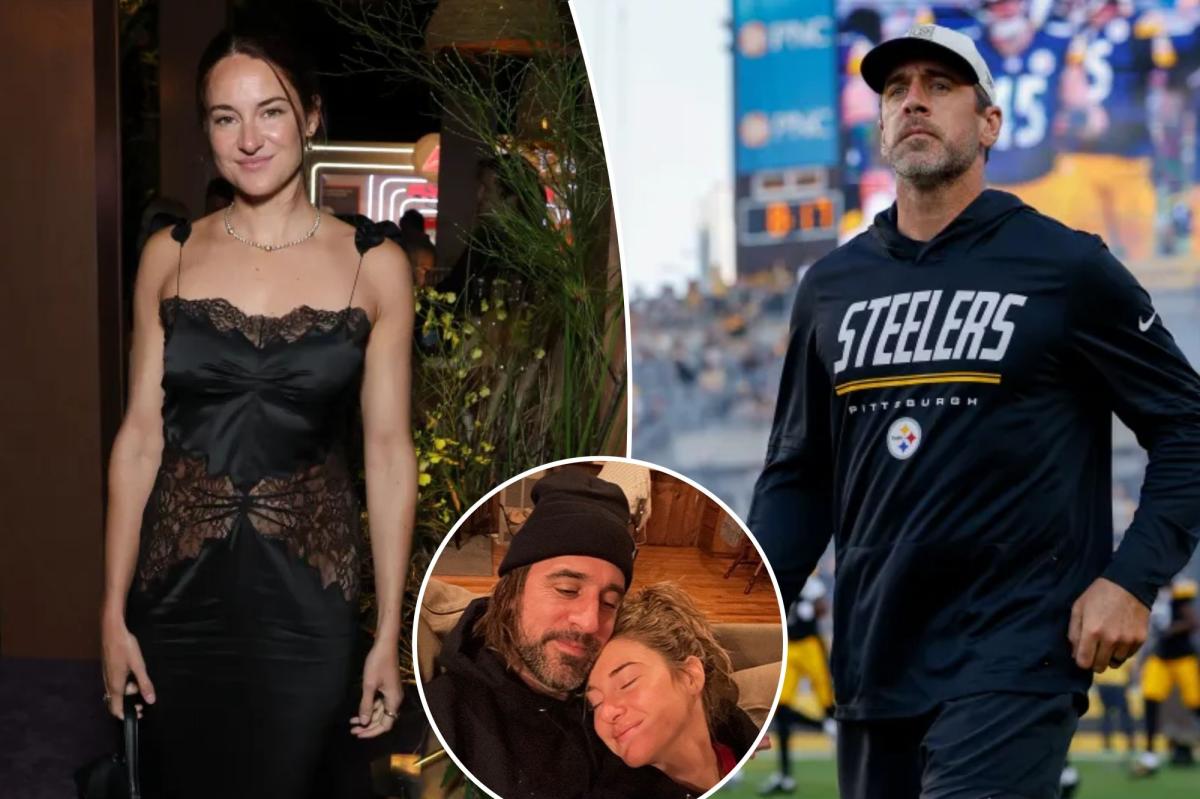 Shailene Woodley confronted with Aaron Rodgers question after QB's engagement claims