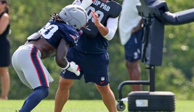 Patriots rookie appreciative of A.J. Brown's support, Mike Vrabel's tough love