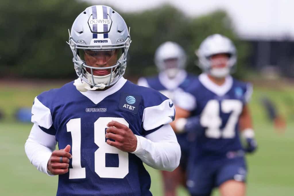 2026 NFL Awards: Picks & Dark Horses Dallas Cowboys rookie Caleb Downs at practice as a potential contender in the 2026 NFL Awards race.