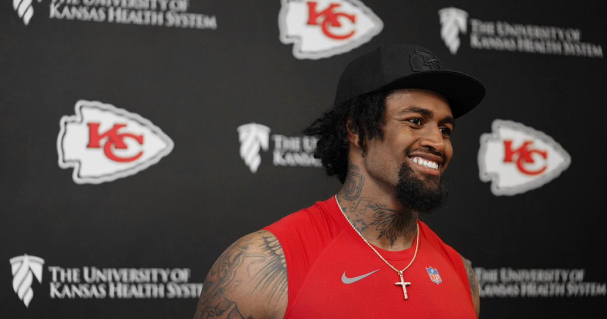 Chiefs LT Josh Simmons out with bulging disk, timetable for return uncertain