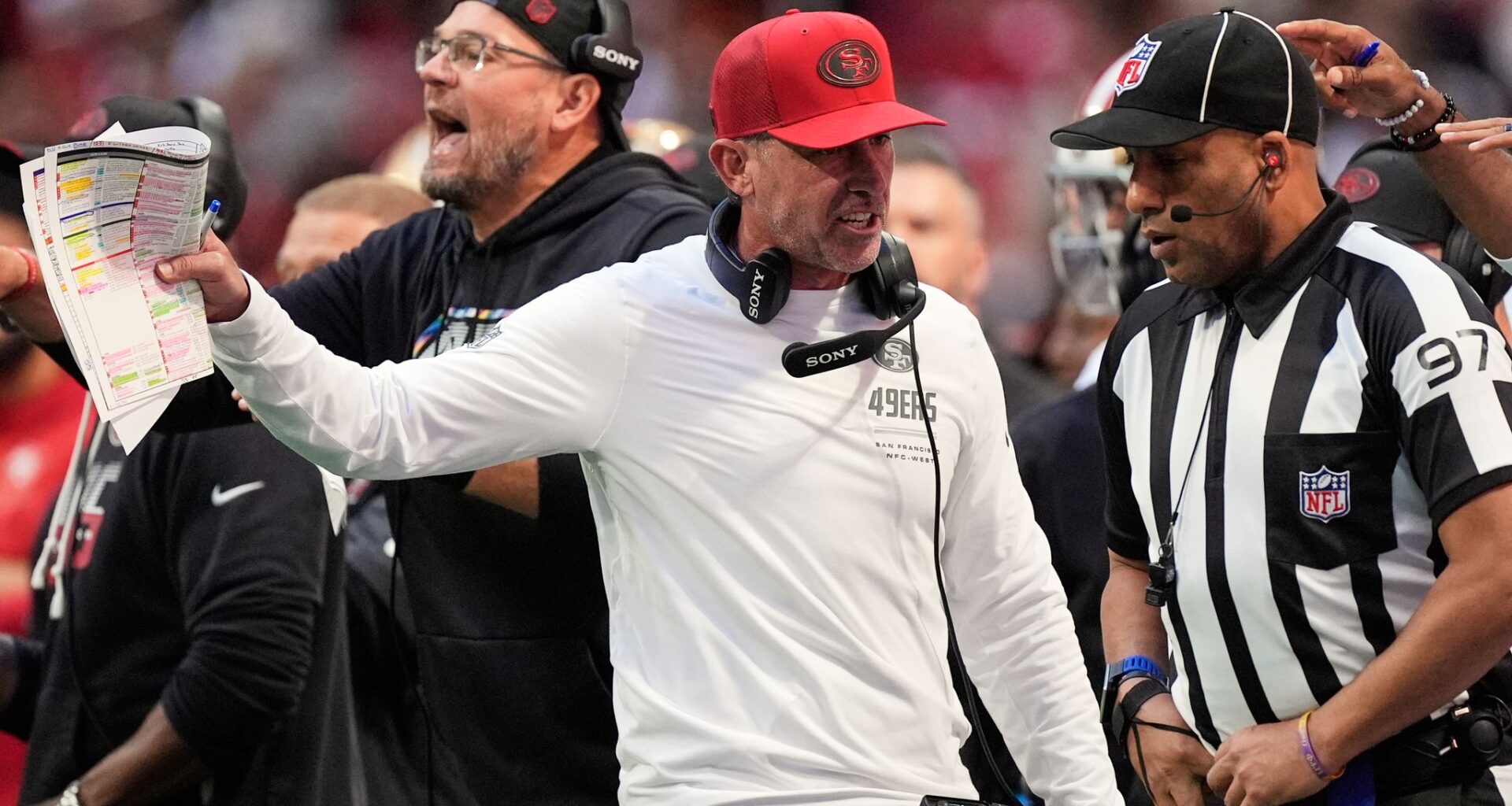 Banged-up 49ers limp into their bye week after a 29-20 loss to the Falcons