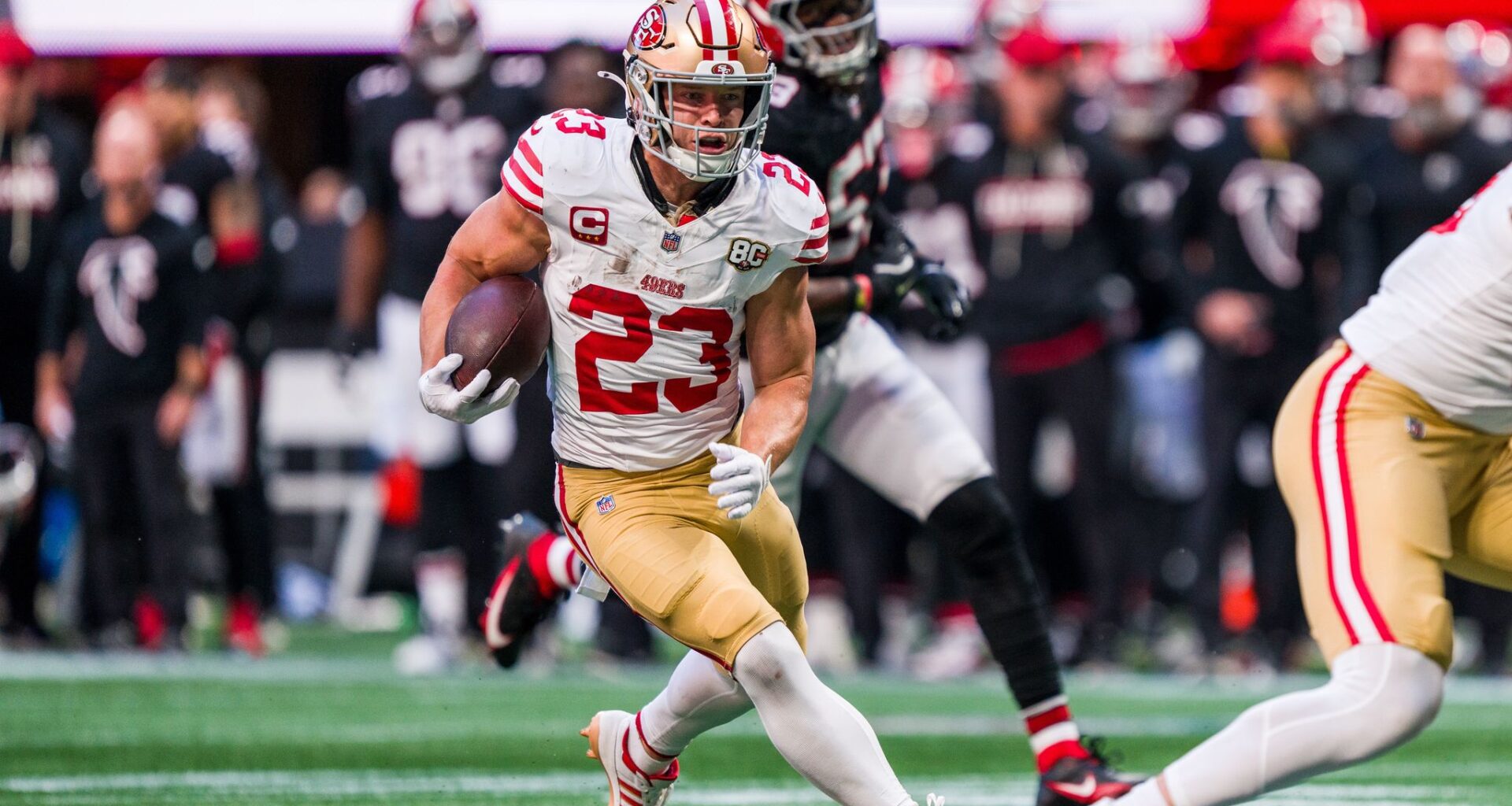 49ers’ Christian McCaffrey has hamstring strain. Can he return Week 9?