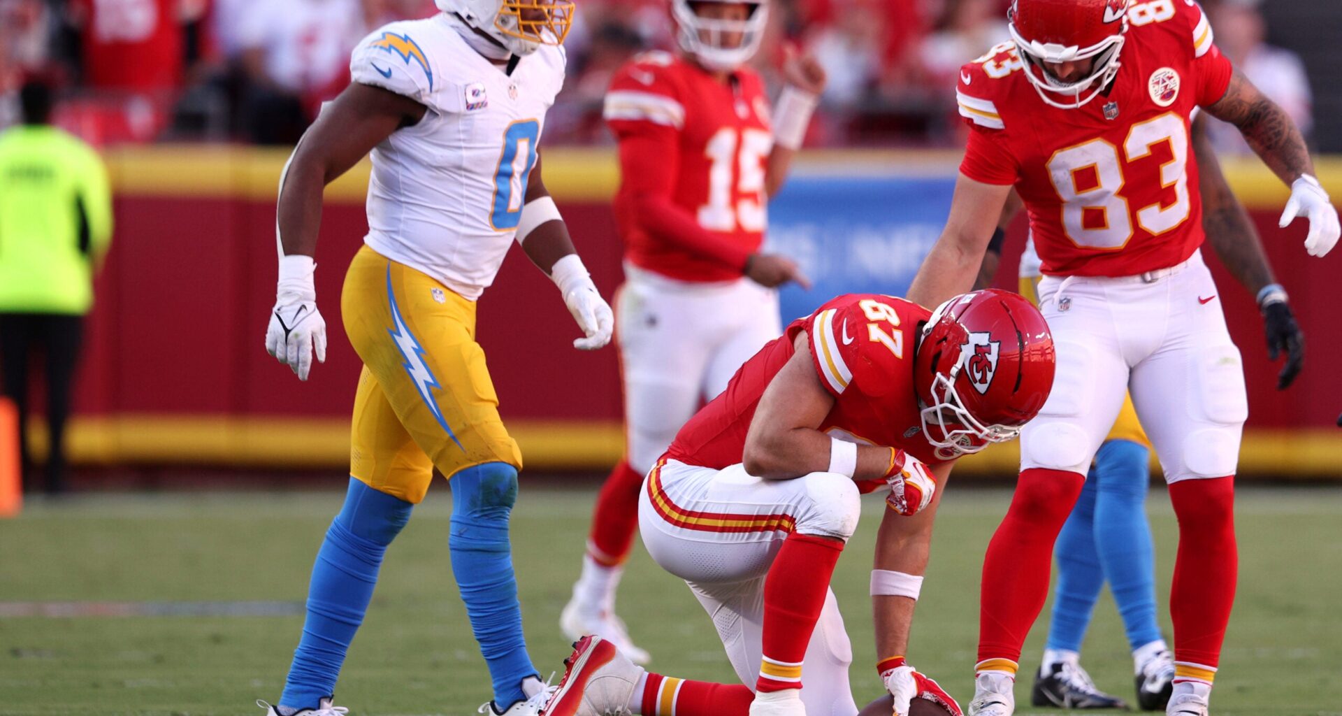 Kansas City Chiefs HC Andy Reid gives injury updates on Jaylon Moore, Travis Kelce after Week 6 win vs. Los Angeles Chargers