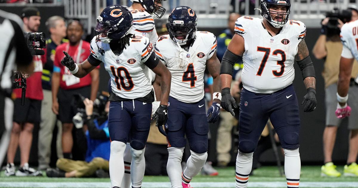 Bears RG Jonah Jackson moving in a positive direction as he tries to play Thursday against Pats