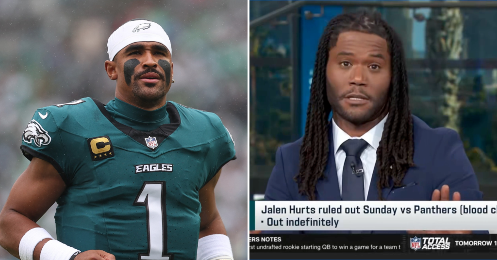 Michael Robinson apologizes for implying Jalen Hurts faked injury