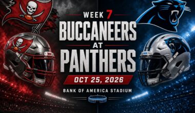 Buccaneers need a win in Carolina to get on track