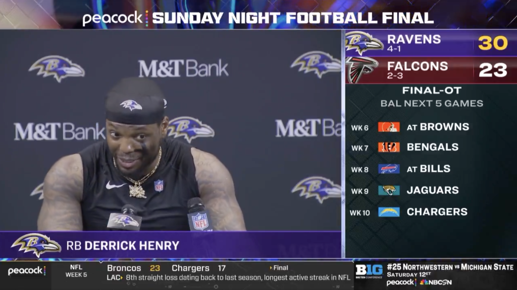 Derrick Henry called out local media for predicting Ravens loss