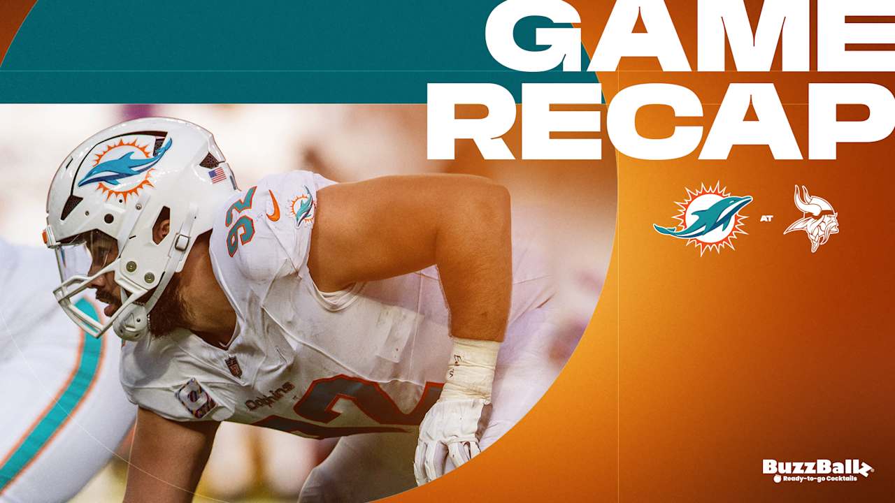 Game Recap: Dolphins Fall to Vikings, 15-10, in Tight Road Battle