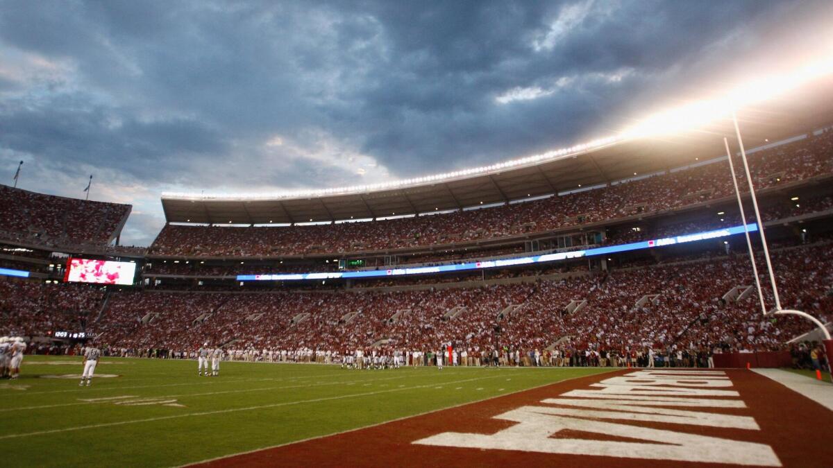 SEC monitoring Tropical Storm Isaias as Alabama vs. Georgia showdown nears