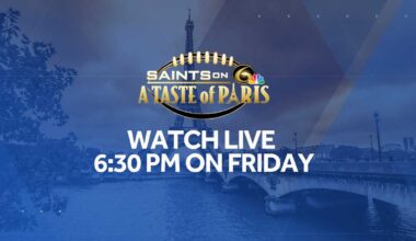 Watch live: WDSU sports special on Saints in Paris